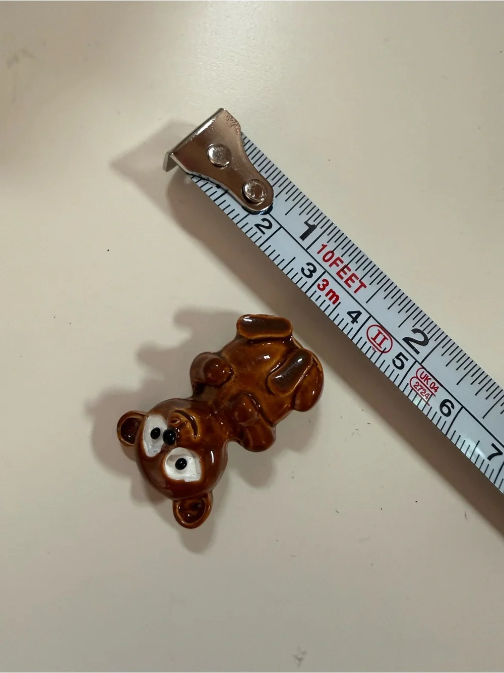 Vintage Gerry Brown teddy Bear Metal brooch Cottagecore Girlhoodcore